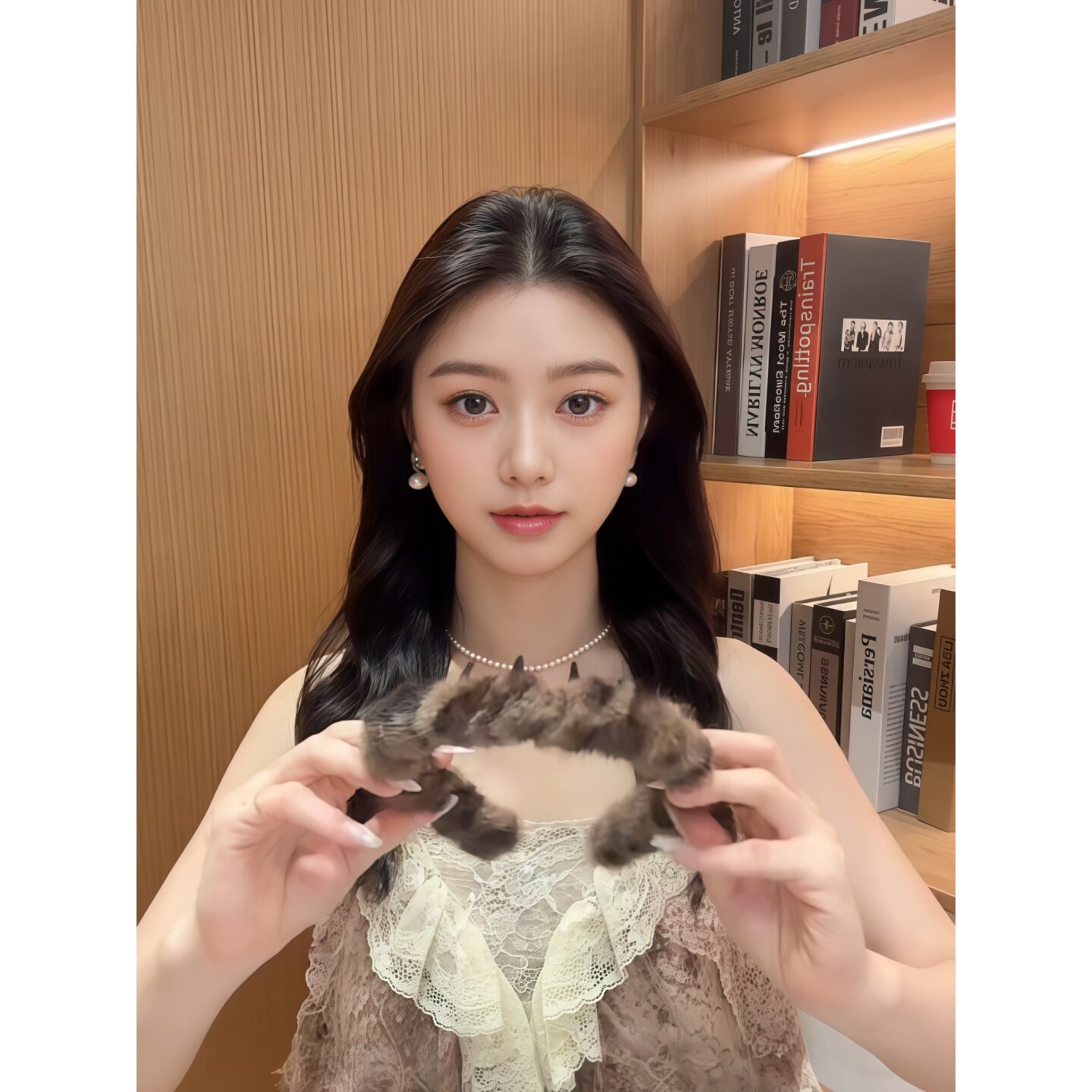 毛绒豹纹发箍女款洗脸头箍女高级感洋气时尚发卡显脸小高颅顶神器