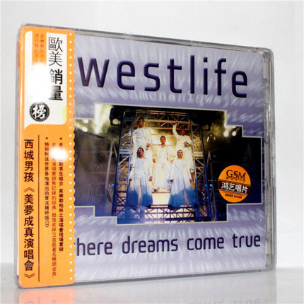 正版唱片现货 西城男孩 美梦成真演唱会 Westlife CD+DVD碟片 音乐/影视/明星/音像 音乐CD/DVD 原图主图