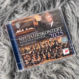 New 穆蒂指挥 Years 2025年维也纳新年音乐会 2CD Concert 进口