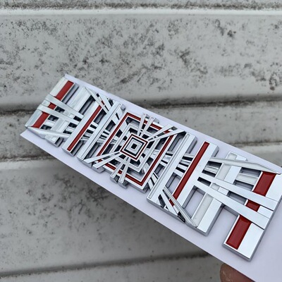 适用特斯拉tesla Model3 Y S X字标后尾标车标贴PLAID改装外饰贴