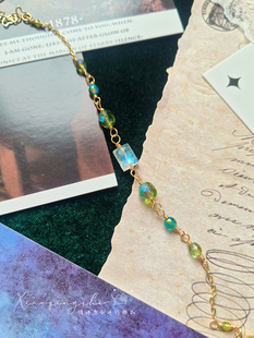 【森林里的月光】简约天然月光石手链女小众高级感显白森系手饰品