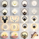 卧室壁灯LED床头灯中古风复古氛围客厅阳台楼梯过道简约现代墙灯