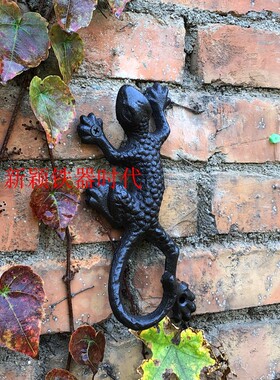 铸铁动物挂钩壁虎铸铁工艺品包邮