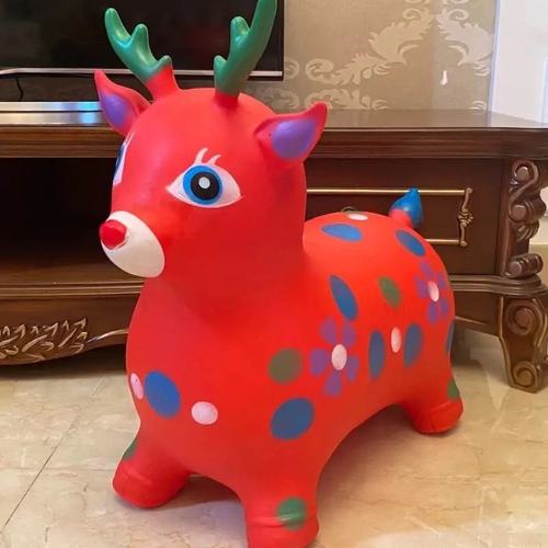 儿童充气跳跳马加大加厚音乐鹿