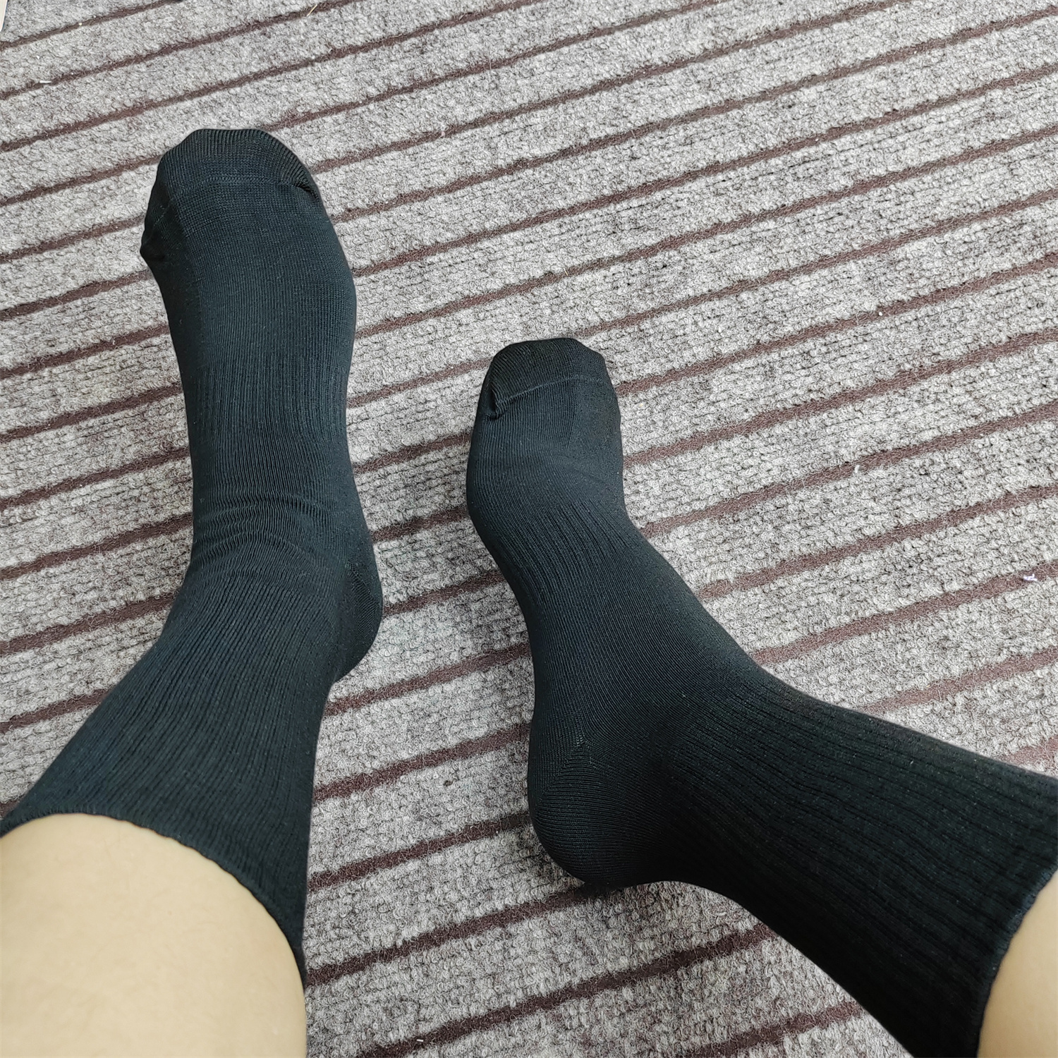 外贸袜四季款男士黑色袜子