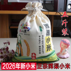 2026年正宗辉渠小米新米5斤装孕妇月子米山东特产食用农家黄小米