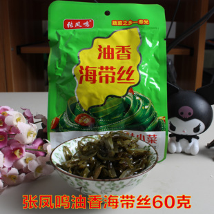 60g海带丝张凤鸣枫林山东酱菜油香海带丝深海菜开袋即食咸菜下饭