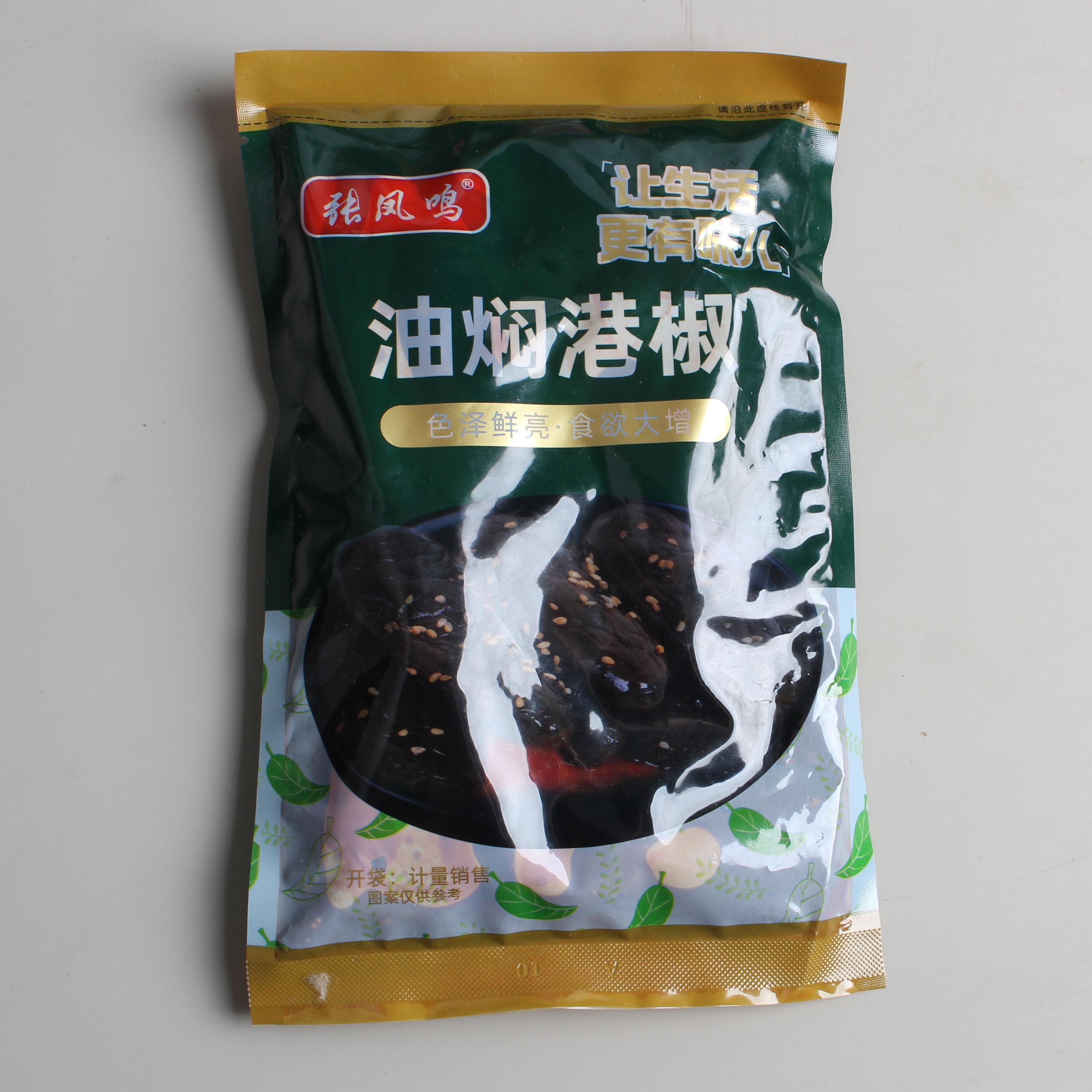 潍坊张凤鸣油焖港椒酱腌菜下饭菜风味红油辣椒下酒菜腌青辣椒下饭