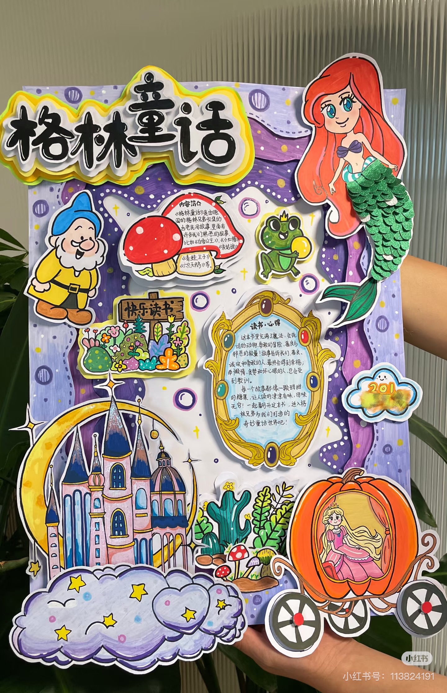 2025手抄报小报中小学生电子模板彩色线稿456