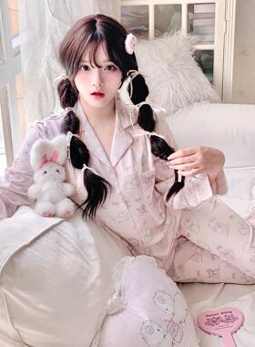 MG原创设计睡衣糯叽叽系列少女冰丝吊带短裤长袖长裤睡衣家居服