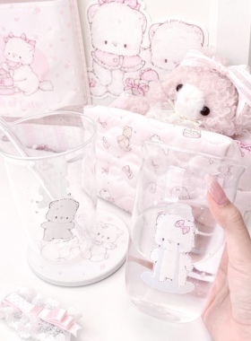 MG原创玻璃杯猫咪系列家用水杯透明耐高温早餐杯气泡水杯咖啡杯