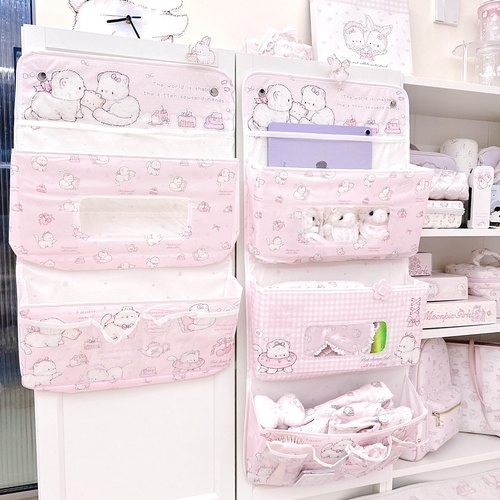 MG原创收纳挂袋悬挂免打孔大容量宿舍床上置物袋衣柜杂物收纳挂篮