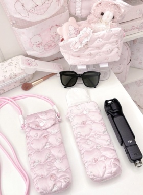 MG原创竖收纳包高颜值斜挎包墨镜袋便携相机包大疆pocket3保护套