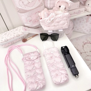 MG原创竖收纳包高颜值斜挎包墨镜袋便携相机包大疆pocket3保护套