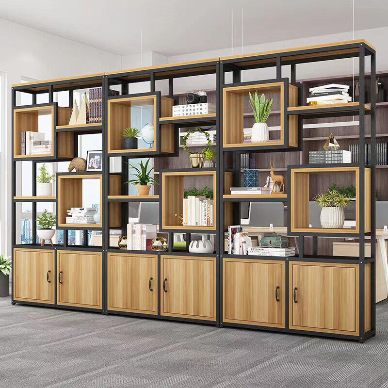 办公室屏风隔断柜置物架公司花架展示柜客厅简约书架落地多层书柜