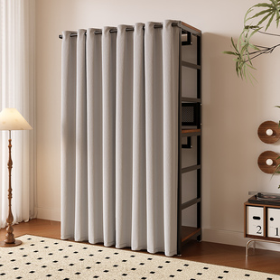 开放式衣帽架卧室落地挂衣架置物架自由组合架子衣服货架简约衣柜