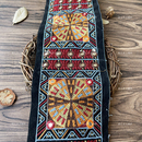 帽装 12cm民族风圆形镜片刺绣时尚 辅料鞋 服装 饰织带条 彩色花边条码