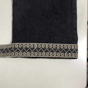 脚花边辅料牛仔裙加长接边牛仔裤 饰辅料花边裤 脚加长接边 装 牛仔裤