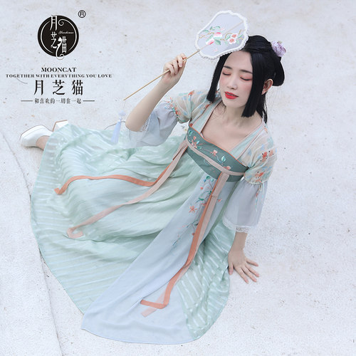 薄款齐胸襦裙日常仙气改良汉服