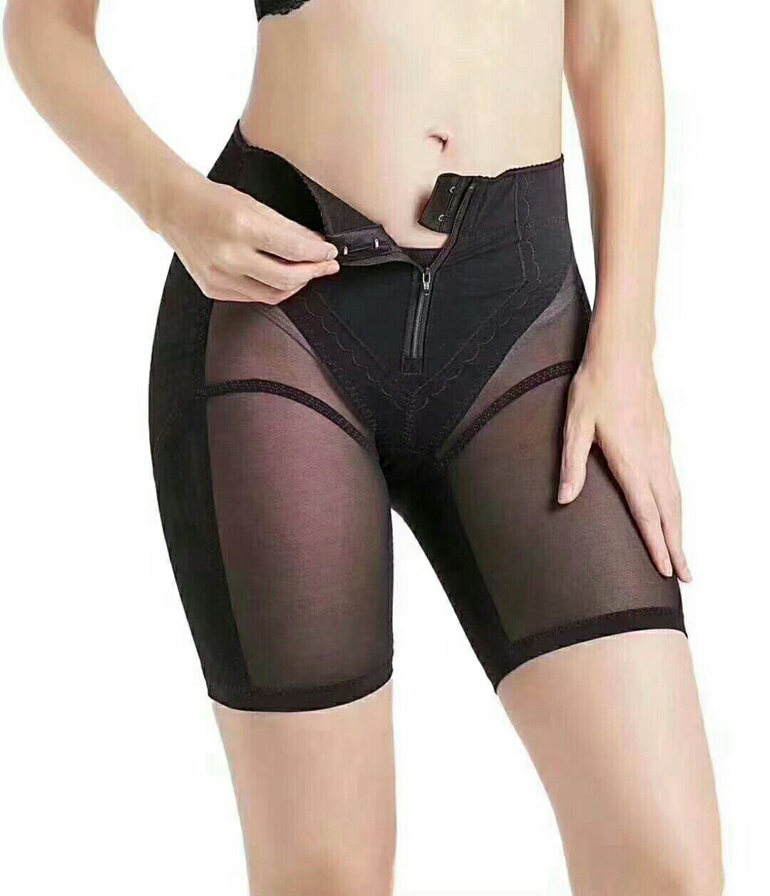 美容院拉链瘦大腿骨盆翘臀裤新品