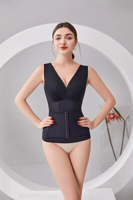 carvico咖啡因塑身衣上半身束腰收腹塑形腰背夹矫正背姿美体内衣