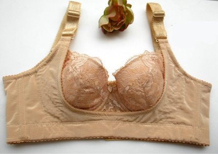 美容院拓客调整型收副乳聚拢外扩侧收美背薄款无海绵内衣女文胸罩