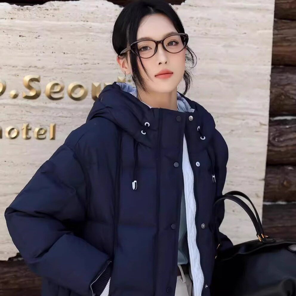 2025冬新款连帽羽绒服女韩版宽松90白鸭绒加厚保暖面包服防寒外套,女装/女士精品,羽绒服,淘宝优惠券,粉丝福利购,淘宝优惠卷