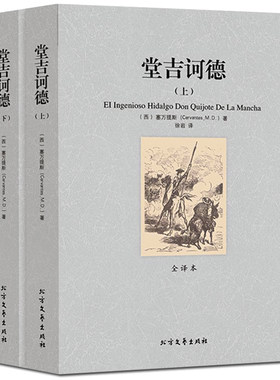 正版包邮 堂吉诃德（上下全2册）无删节全译本世界文学名著译林青少儿版 堂吉柯德唐吉可德唐吉柯德世界名著 文学小说畅销图书籍