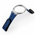 Stainless steel silver case+nylon blue strap (3H crown position)