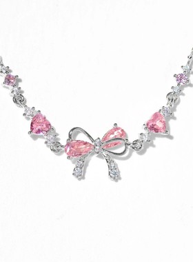 可爱甜美手链女爱心蝴蝶结手链 ins风锆石情人节礼物饰品个性风潮