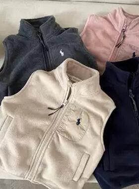 儿童羊羔绒马甲男秋冬季小童双面摇粒绒背心宝宝保暖坎肩女内外搭