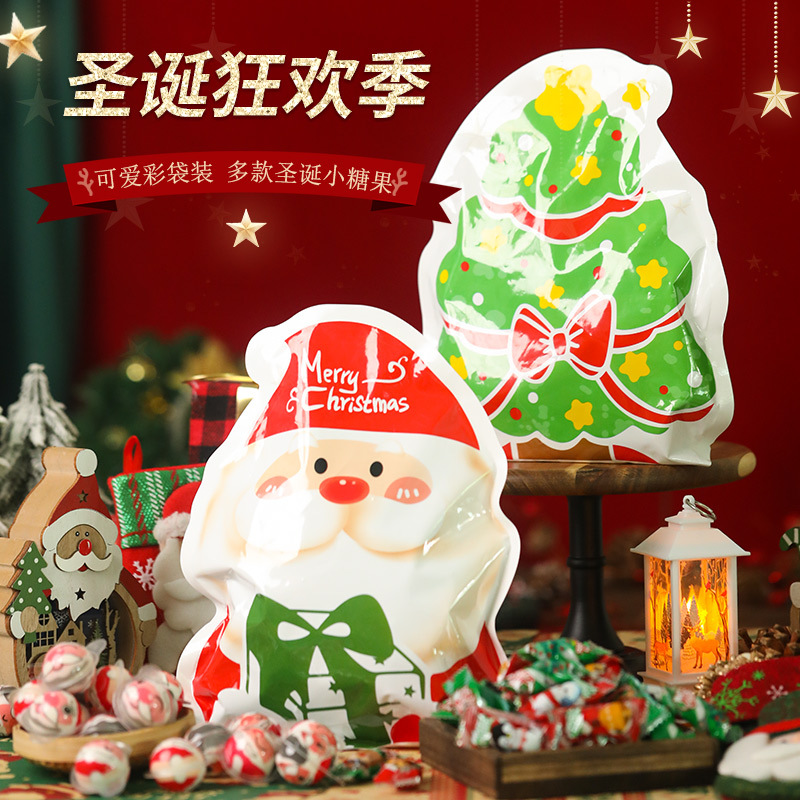 圣诞节爆浆圣诞老人橡皮糖