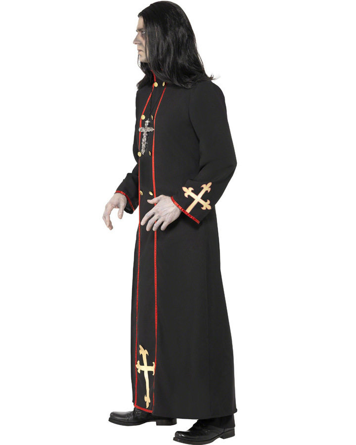 万圣节cosplay牧师 恐怖丧尸扮演服 吸血鬼服 化妆舞会 鬼怪主题