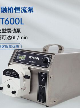 定制WT600L+YZ1515 多通道大扭矩蠕动泵≤6000mL/min直流无刷电机