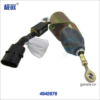 12V/24V东风双桥电子熄火器康明思柴油机电磁阀C3977620/4942878