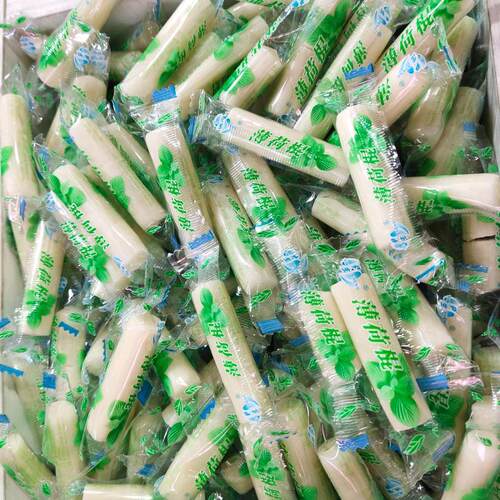 薄荷糖散称老式1000g薄荷棍包邮