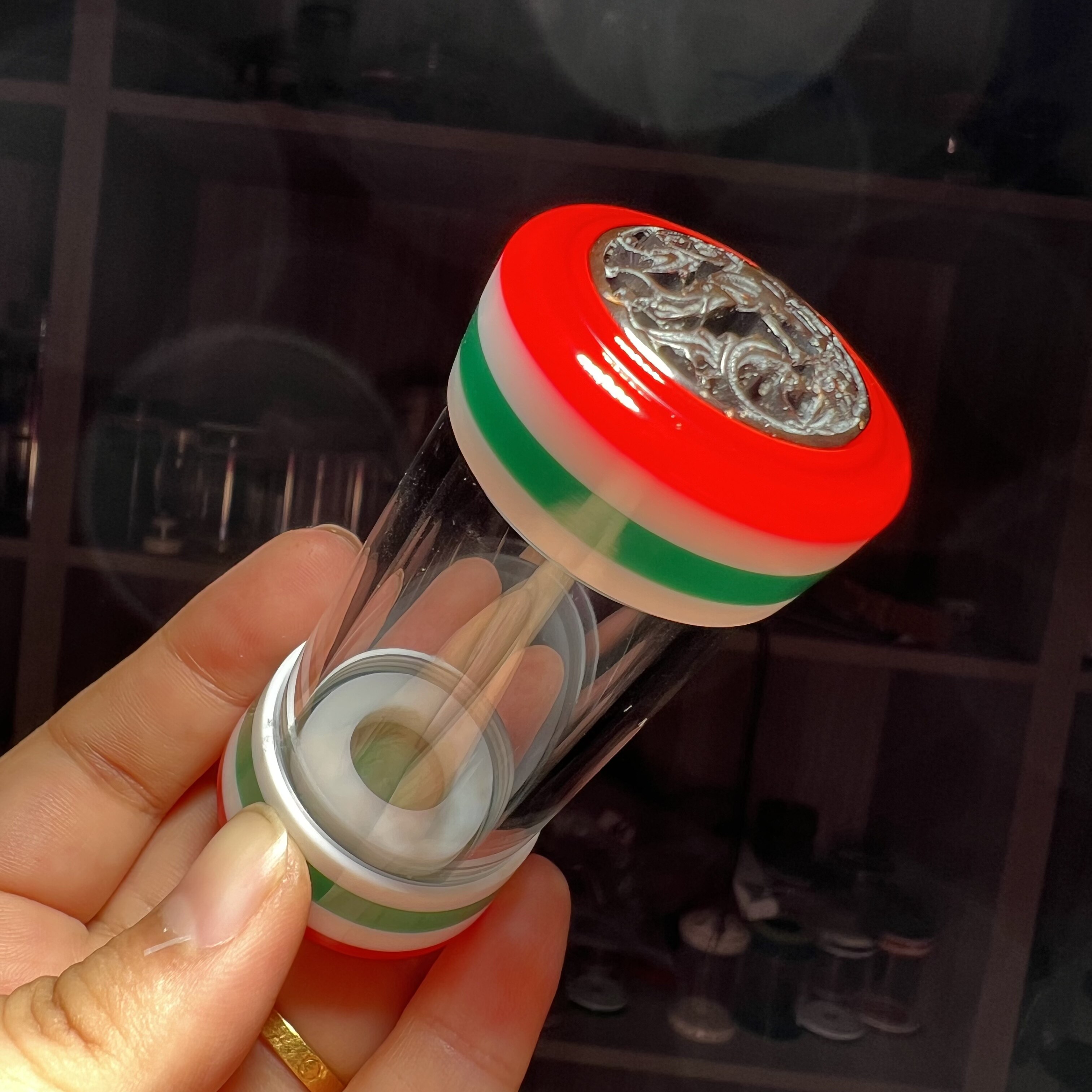 鸣岳竹蛉筒蒙芯款直径3cm高7cm鸣虫用具图片