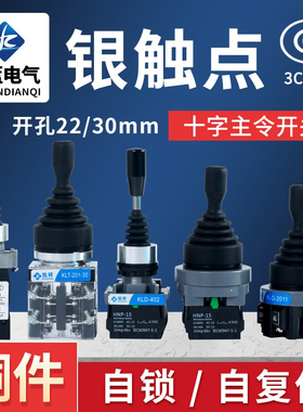十字开关摇杆开关四向操纵杆自复位微动开关摇柄十字主令开关