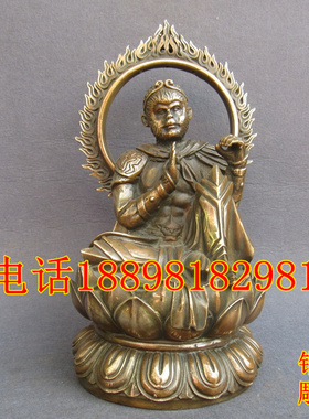 斗战胜佛火焰坐像客厅黄铜摆件