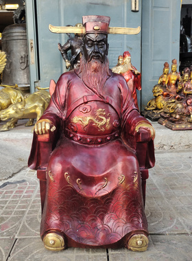 黄铜包青天包公像大号中式摆件