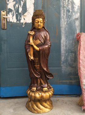 海神娘娘妈祖神像黄铜站像大号