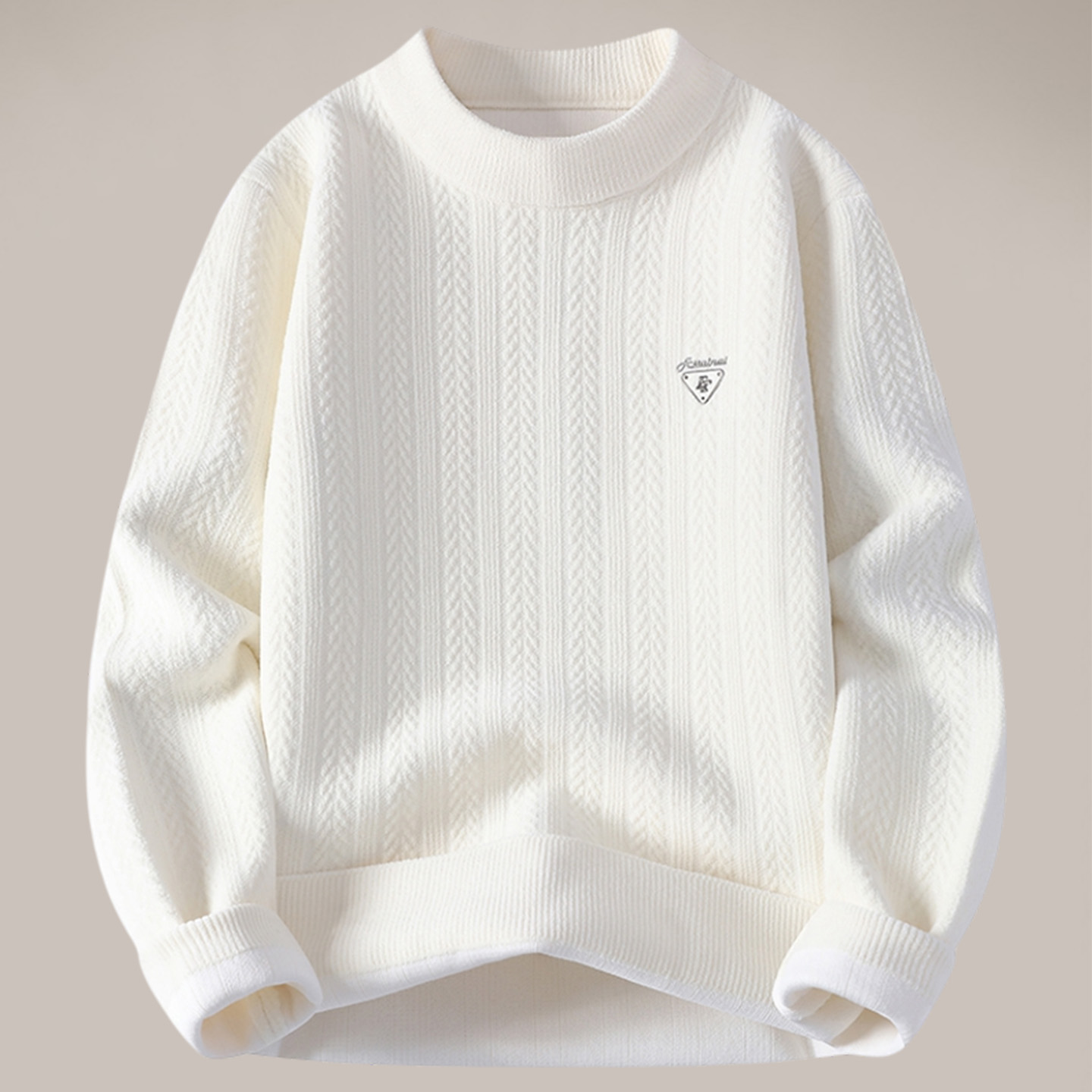 雪尼尔男士加厚针织打底衫