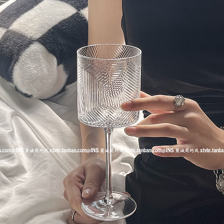 法式ins餐厅高颜值葡萄酒杯