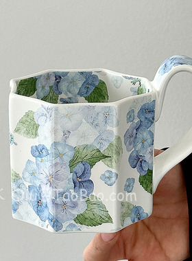 三秋Sanq复古油画般无尽夏马克杯陶瓷水杯高颜值咖啡杯子小众礼物