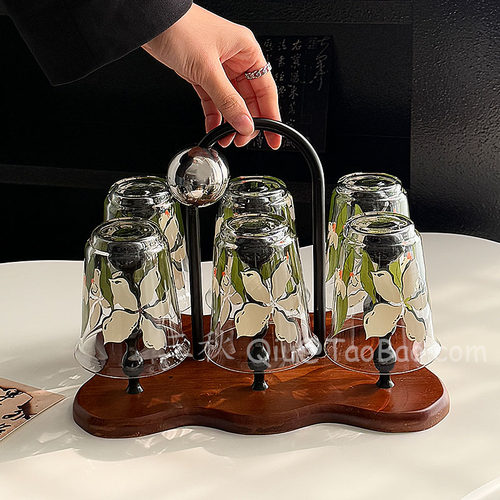 复古高级感原野南栀耐热待客水杯