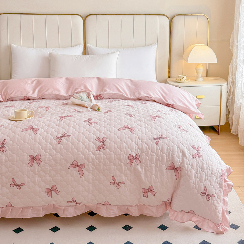 加厚纯棉被套单件全棉夹棉绗缝双人秋冬季保暖婚庆被罩 200x230cm