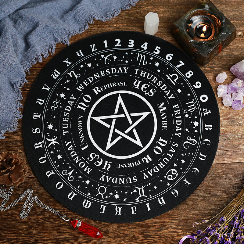 五芒星鼠标垫橡胶水晶灵摆保护垫