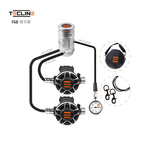 tec1旅行长短双瓶侧挂呼吸调节器