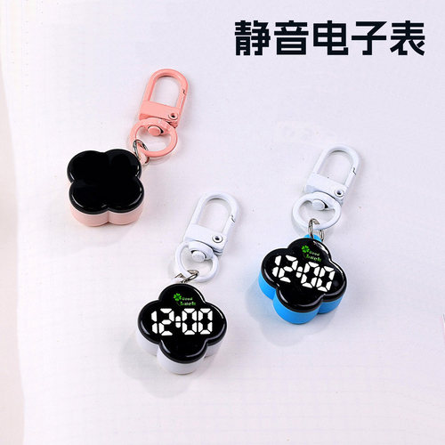 学生电子表夜光数字显示静音无声