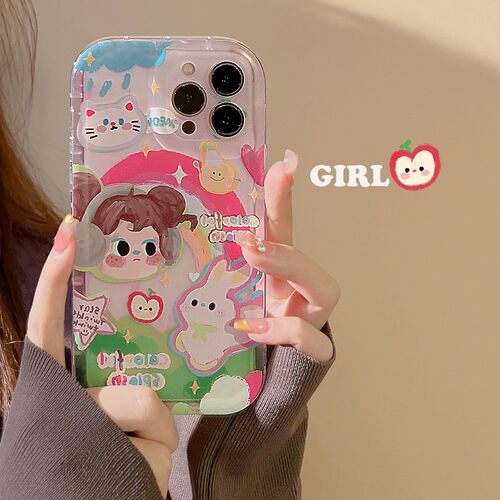 适用油画iphone14手机壳苹果15pro max保护套13代发16少女11透明